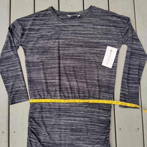 Athleta Dress Beyond Soft Black Gray Athletic Stretch Jersey Stretchy Medium NWT - Picture 9 of 12